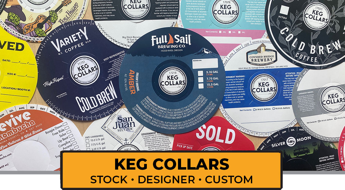 Stock, Designer, and Custom Keg Collars
